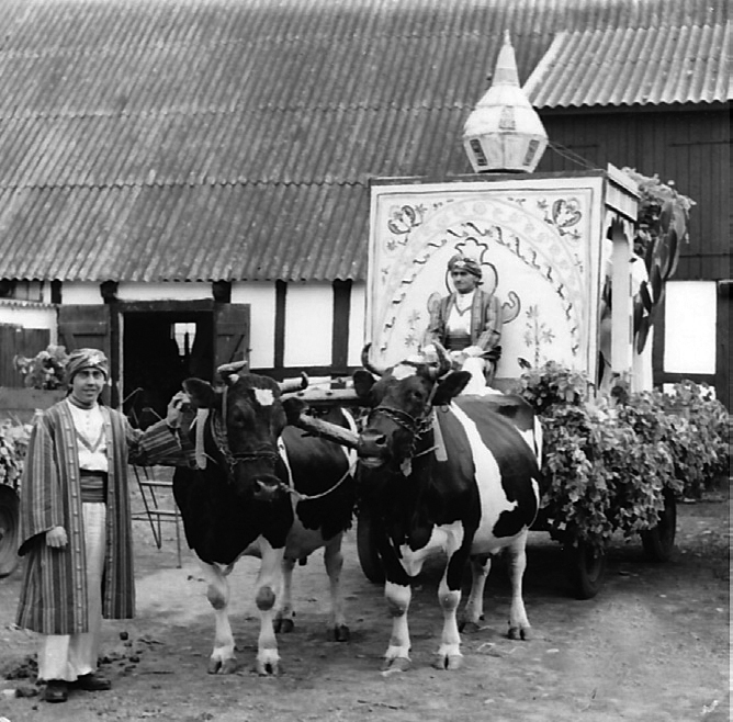 Lotusblomma (Indien) 1954. Det här ekipaget kördes från Sankt Olof till Röddinge (27 km). 