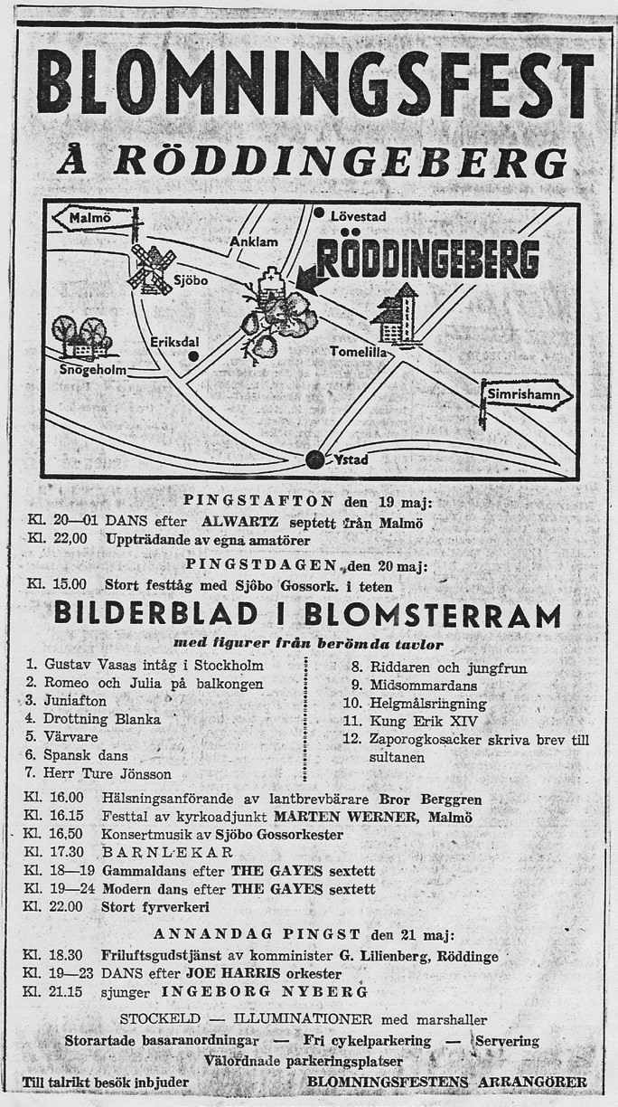 Programbladet för 1956